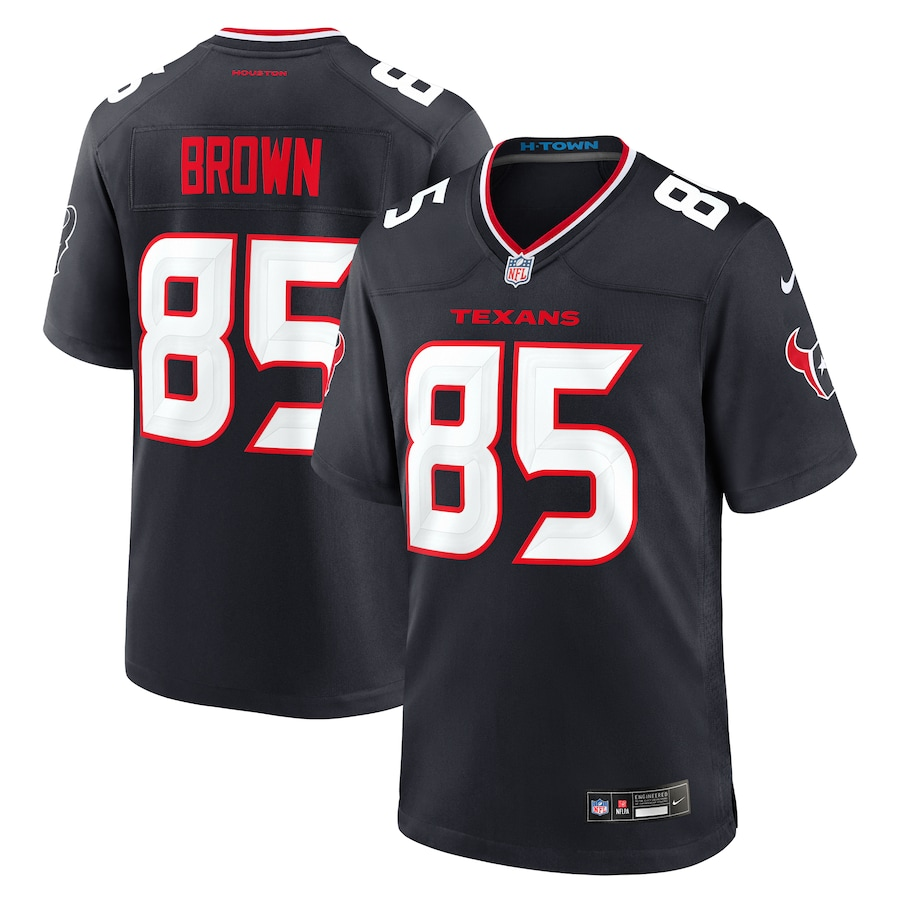 Men's Houston Texans Noah Brown #85 Navy Team Jersey